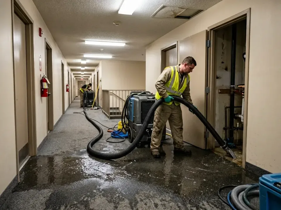 multi-unit-apartment-hallway-f-005 — frequently asked questions, Emergency Burst Pipe Water Extraction & Removal in Atkins,…